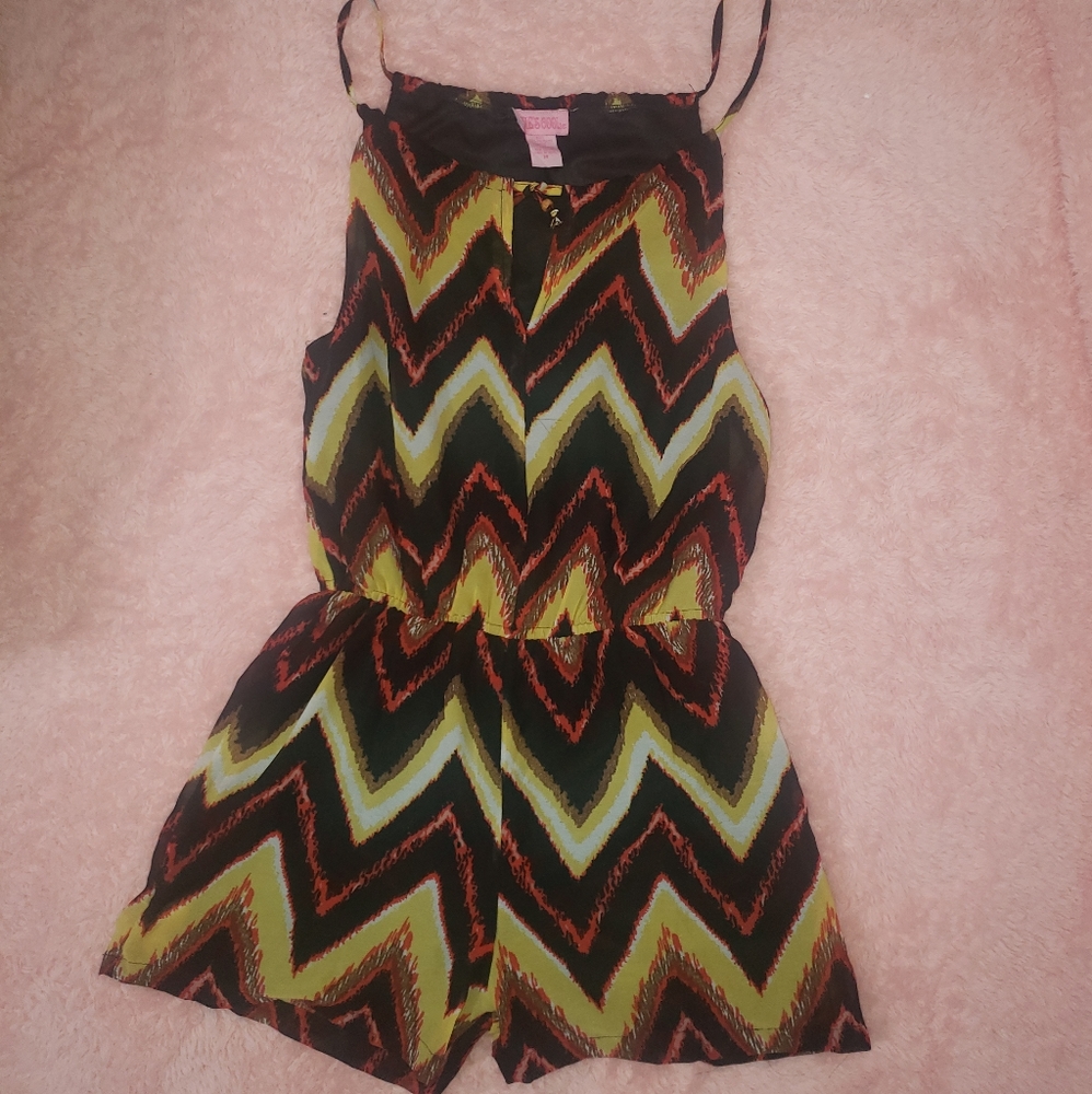 Women's M Multicolored Sleeveless Romper